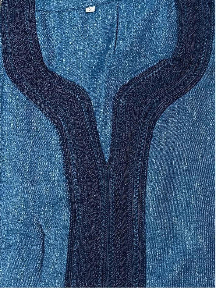 Moroccan Gandoura, Jubbah Djellaba Kaftan Eid Ramadan Kandura Kamees Men Moroccan Style