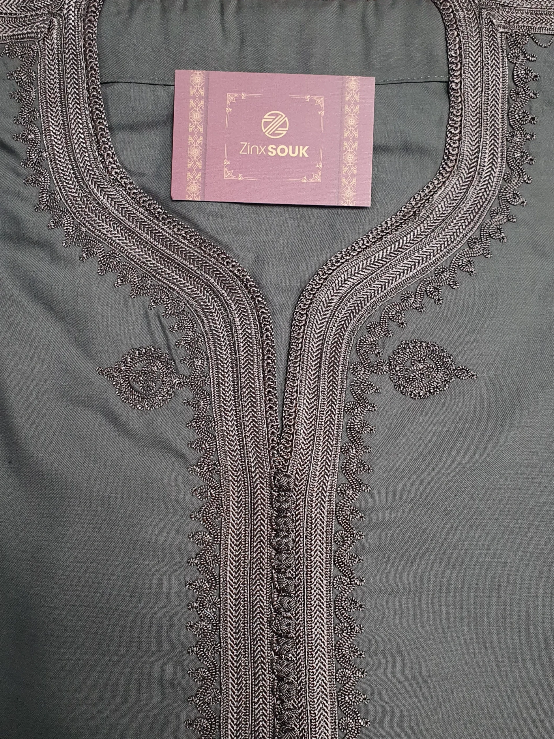 Blue gandoura handmade - Image 11