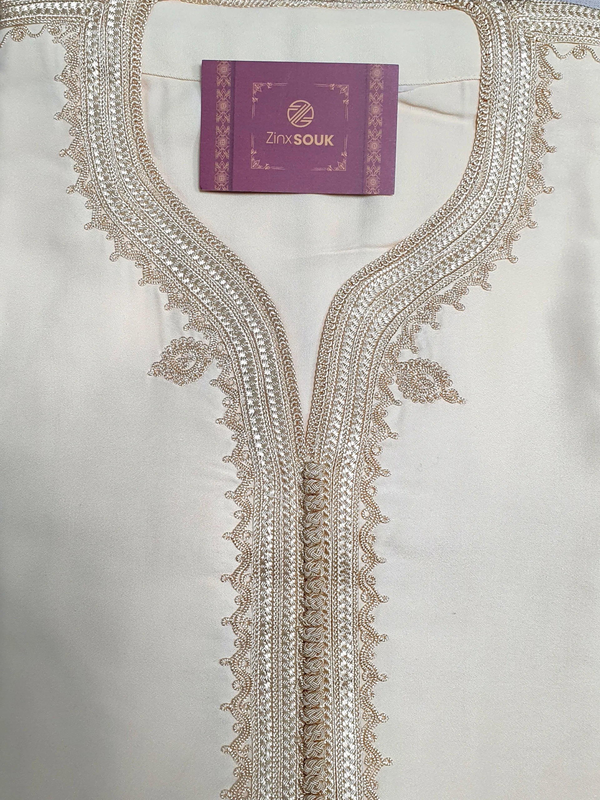 Blue gandoura handmade - Image 10