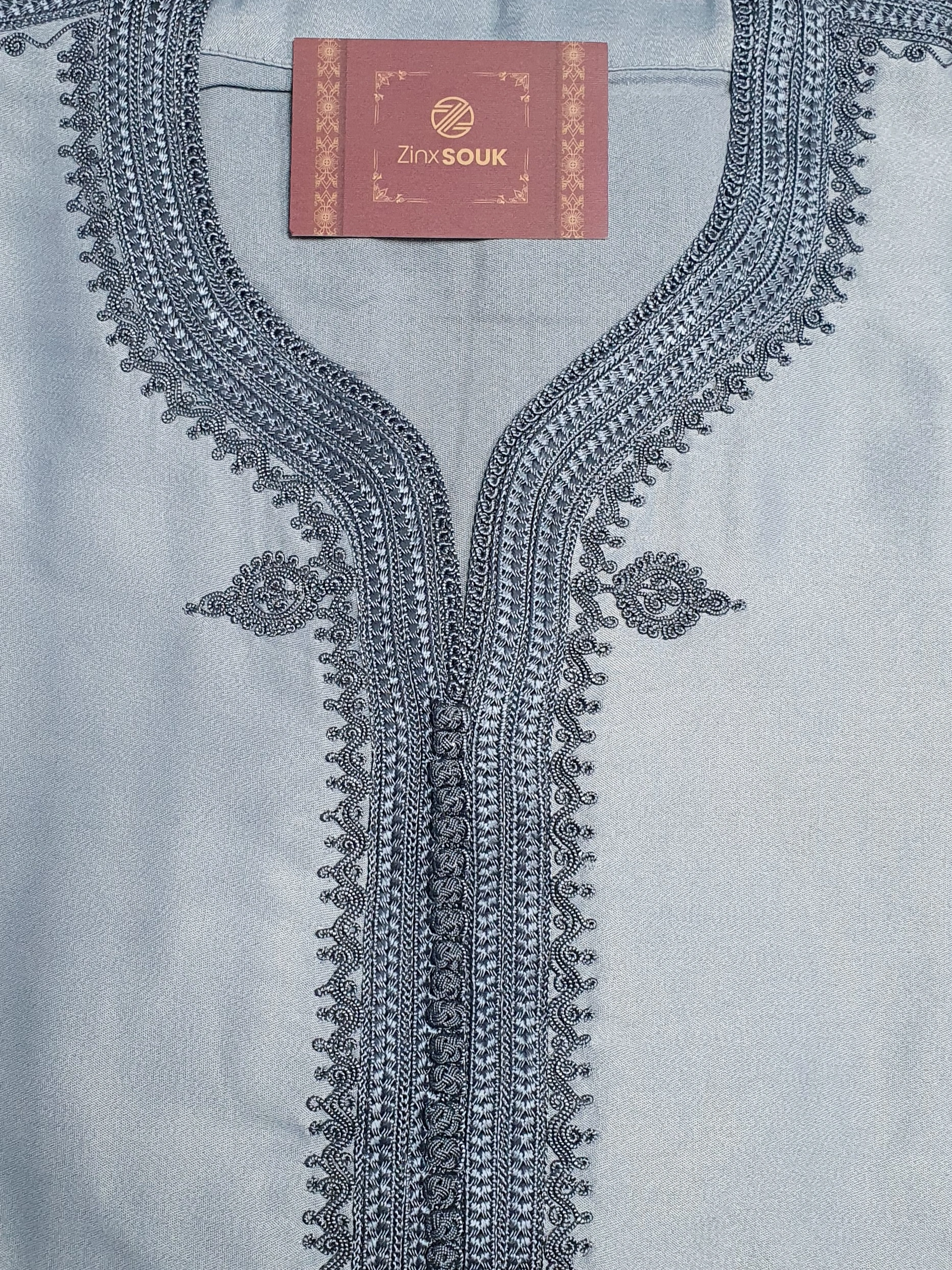 Blue gandoura handmade - Image 7