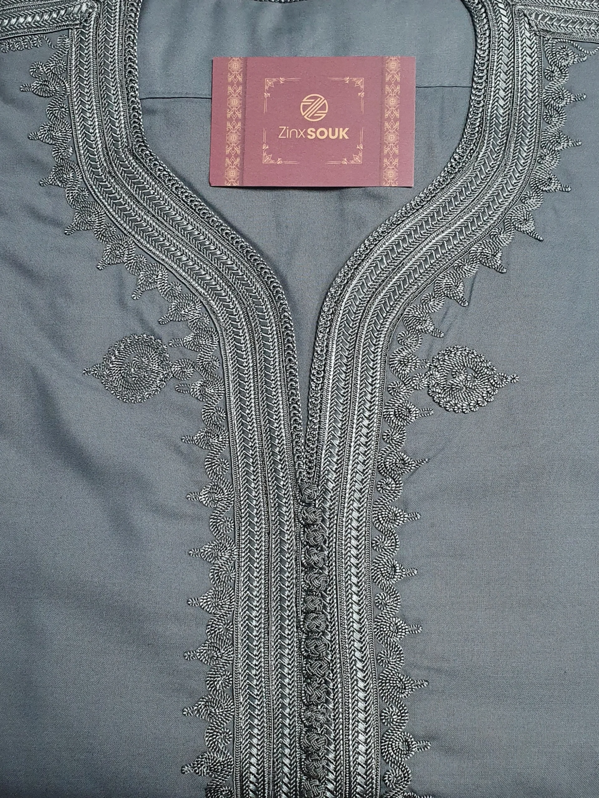 Blue gandoura handmade - Image 5