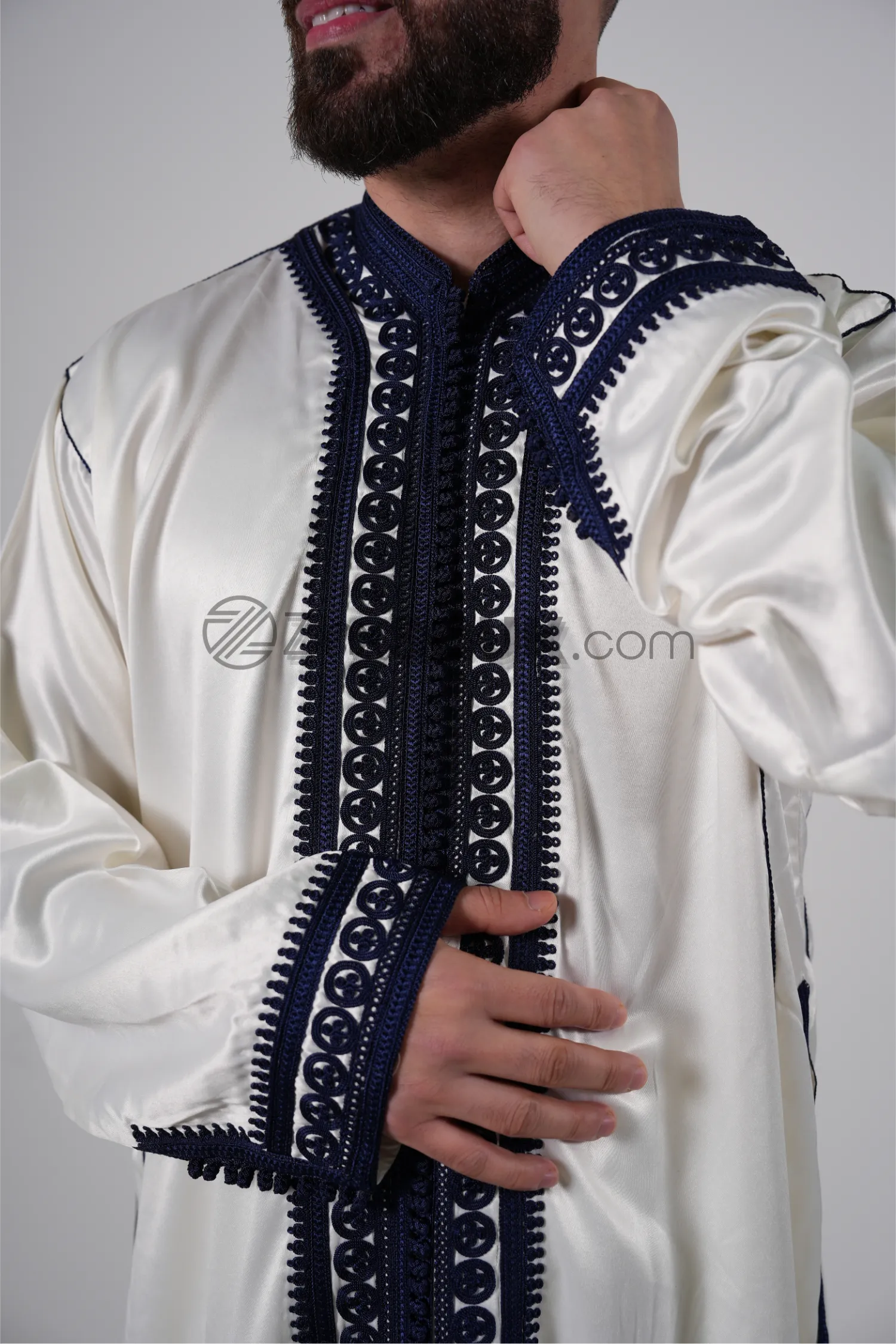 White jabador 2 pcs kamis & trousers