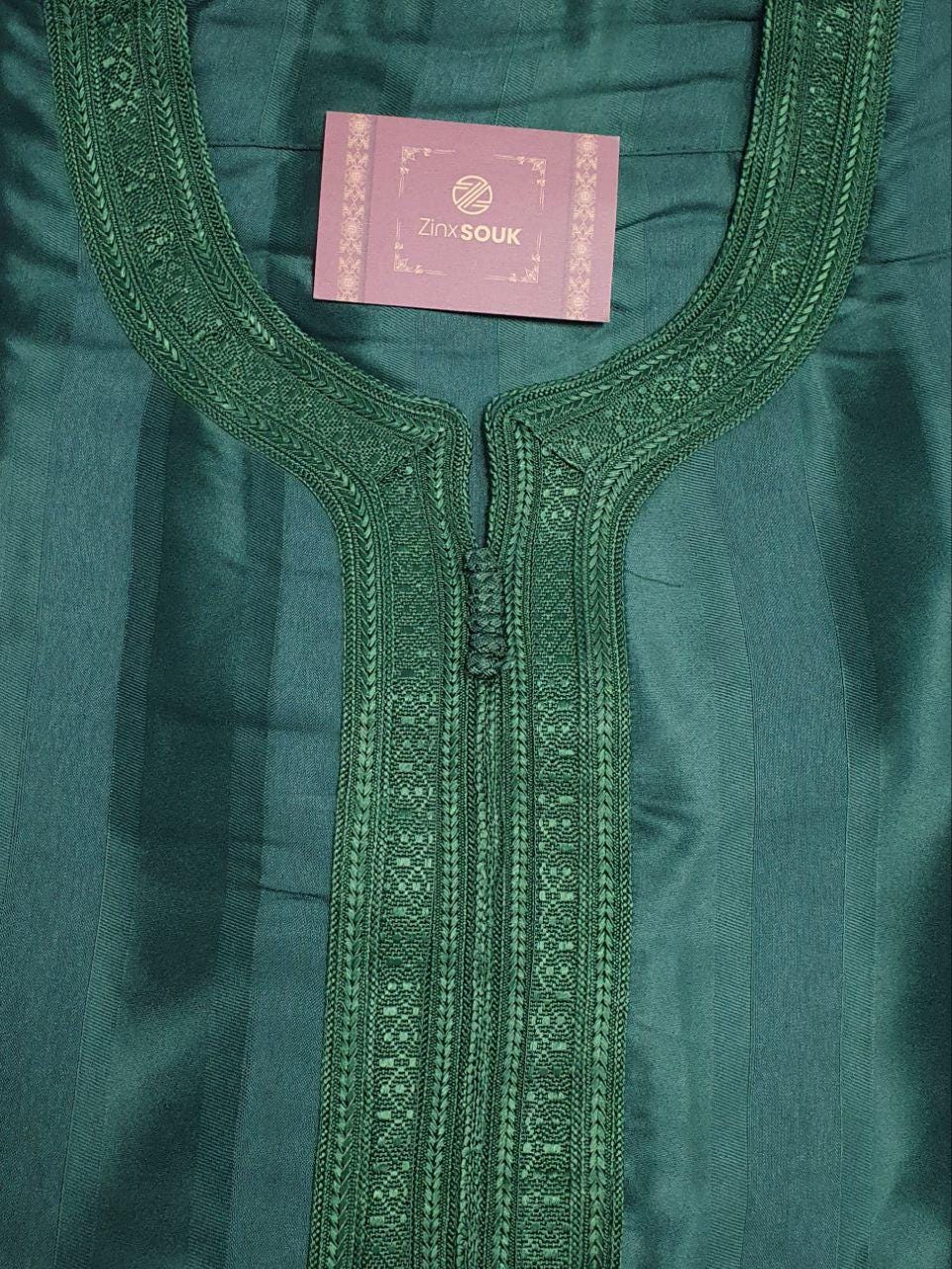 Moroccan Gandoura, Jubbah Djellaba Kaftan Eid Ramadan Kandura Kamees Men Moroccan Style - Image 5