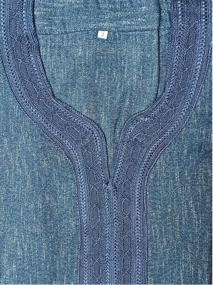 Moroccan Gandoura, Jubbah Djellaba Kaftan Eid Ramadan Kandura Kamees Men Moroccan Style - Image 6