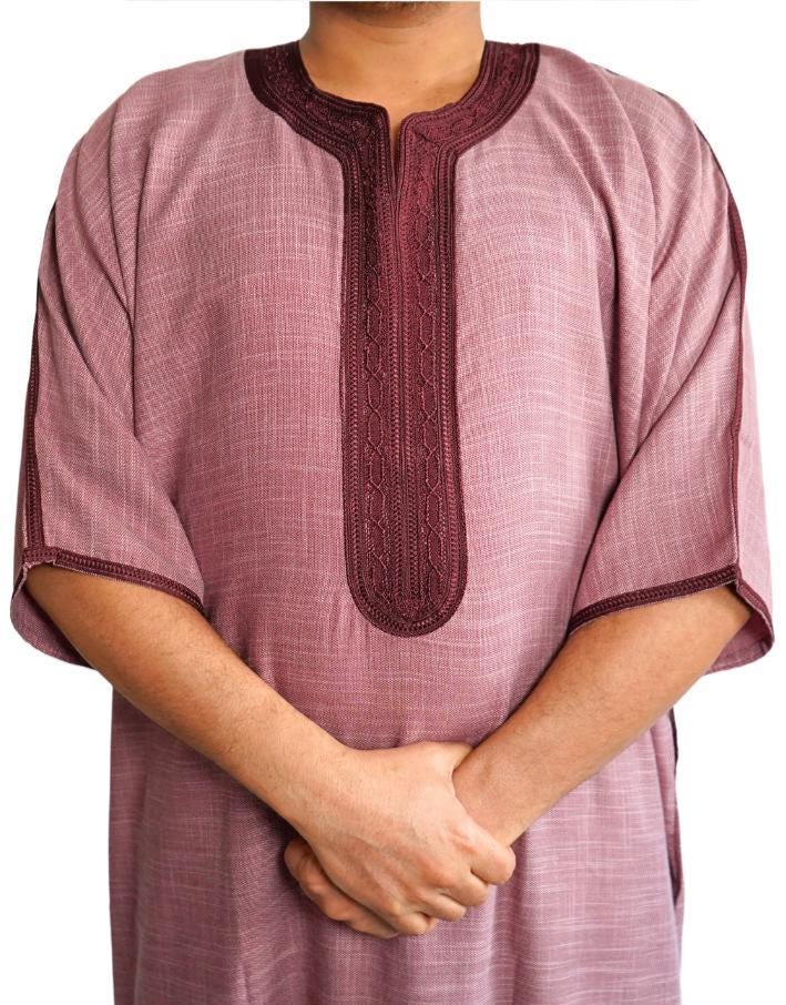 Moroccan Gandoura, Jubbah Djellaba Kaftan Eid Ramadan Kandura Kamees Men Moroccan Style - Image 2