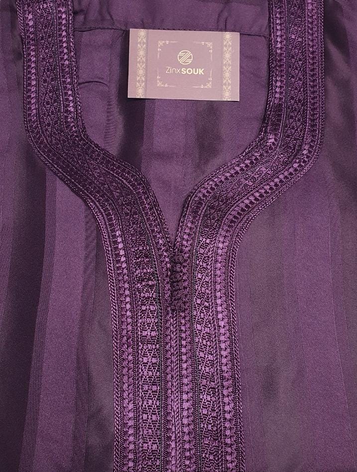 Moroccan Gandoura, Jubbah Djellaba Kaftan Eid Ramadan Kandura Kamees Men Moroccan Style - Image 10